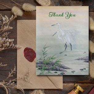 Carte Postale Grues dans la rivière Chinoise