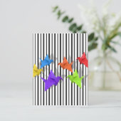Carte Postale Grues en papier (Debout devant)