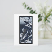 Carte Postale Grues japonaises peinture c. 1832-33 (Debout devant)