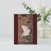 Carte Postale Grues, Watanabe Shuseki Art Japonais (Debout devant)