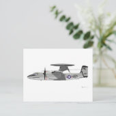 Carte Postale Grumman E-2C Hawkeye (Debout devant)