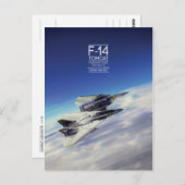 Carte postale Grumman F-14 Tomcat (Devant / Derrière)