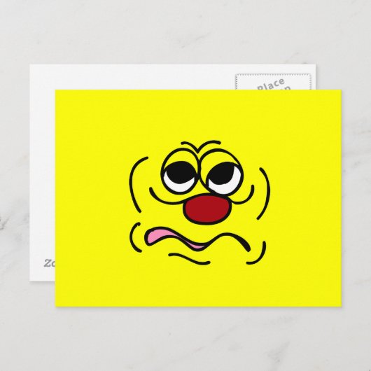 Carte Postale Grumpey face endormie (Devant / Derrière)