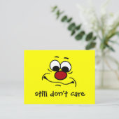 Carte Postale Grumpey faciale apathique (Debout devant)