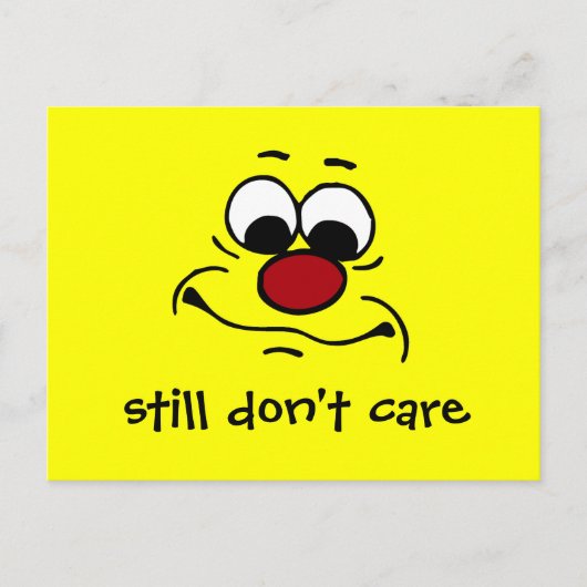 Carte Postale Grumpey faciale apathique (Devant)