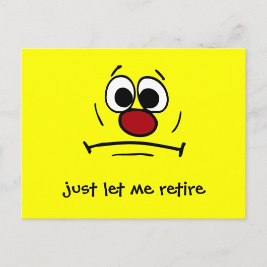 Carte Postale Grumpey Visage Déconnecté (Devant)