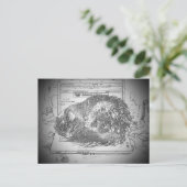 Carte Postale Grumpy Angel Laptop Lap chat ? (Debout devant)