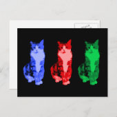 Carte Postale Grumpy Cat Pop Art (Devant / Derrière)