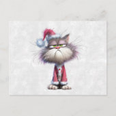 Carte Postale Grumpy Christmas Kitten (Devant)