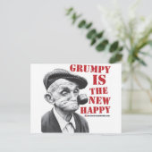 Carte Postale Grumpy est le nouveau heureux (Debout devant)
