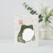 Carte Postale Grumpy Grenouille japonaise crapaud 19ème siècle (Debout devant)