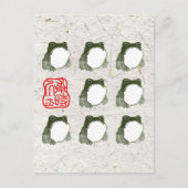 Carte Postale Grumpy Grenouille japonaise crapaud 19ème siècle (Devant)