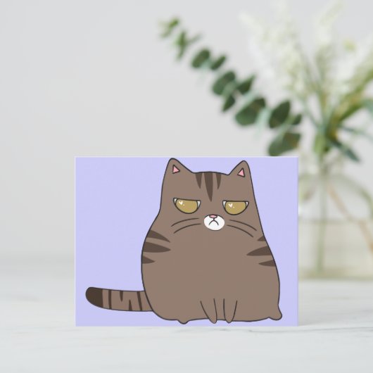 Carte Postale Grumpy Kitty (Debout devant)