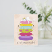 Carte Postale Grumpy princess cat et les dessins animés de pois (Debout devant)