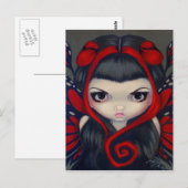 Carte postale "Grumpy Red Fairy" (Devant / Derrière)