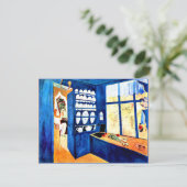 Carte Postale Grunewald - La cuisine bleue (Debout devant)