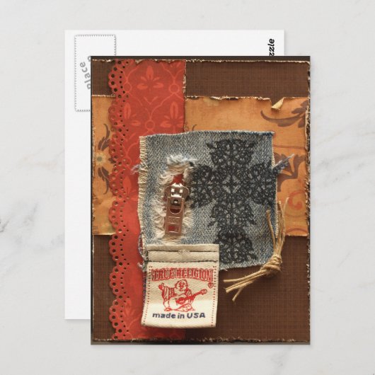 Carte postale Grunge (Devant / Derrière)