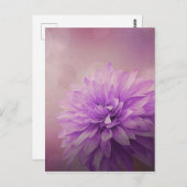 Carte Postale Grunge Aimant à texture de fleur (Devant / Derrière)