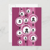 Carte Postale Grunge Arrière - plan (Devant / Derrière)