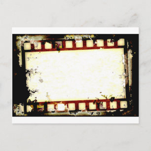 Carte Postale Grunge Bande de film négatif