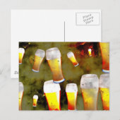 Carte Postale Grunge Beer (Devant / Derrière)
