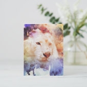 Carte Postale Grunge blanc de tigre (Debout devant)