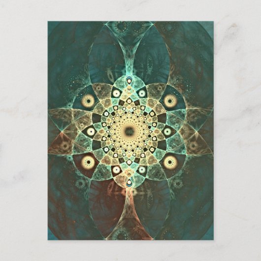 Carte Postale Grunge fractal (Devant)