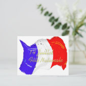 Carte postale Grunge French Flag (Debout devant)