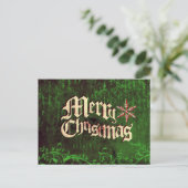 Carte postale grunge rustique vintage de Joyeux (Debout devant)