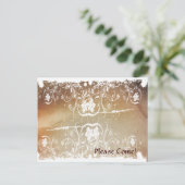 Carte Postale Grunge Shabby Invitation Chic (Debout devant)