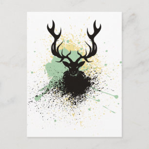 Carte Postale Grunge Stag