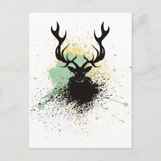 Carte Postale Grunge Stag (Devant)