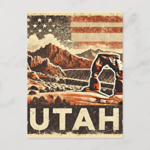 Carte Postale Grunge Utah