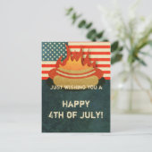 Carte postale Grungy 4 juillet (Debout devant)