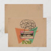 Carte postale Grungy D'oh (Devant / Derrière)
