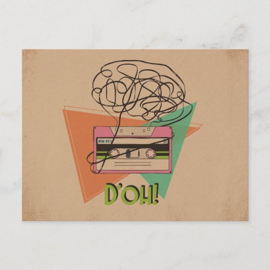Carte postale Grungy D'oh (Devant)