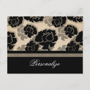 Carte postale Grungy Floral Decadadence, Beige ivo