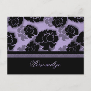 Carte postale Grungy Floral Decadadence, Lavande
