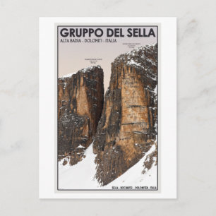 Carte Postale Gruppo del Sella - Nove et Dieci