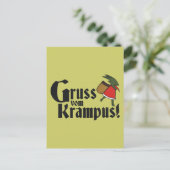 Carte Postale Gruss Vom Krampus (Debout devant)