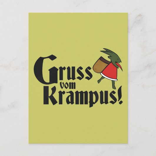 Carte Postale Gruss Vom Krampus (Devant)
