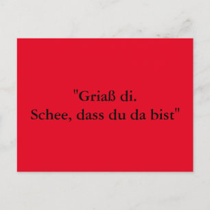 Carte Postale Grußkarte aus Bayern