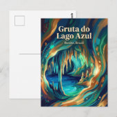 Carte Postale Gruta do Lago Azul Brazil (Devant / Derrière)