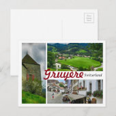Carte postale Gruyère Suisse (Devant / Derrière)