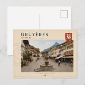 Carte Postale Gruyères - Suisse (Devant / Derrière)
