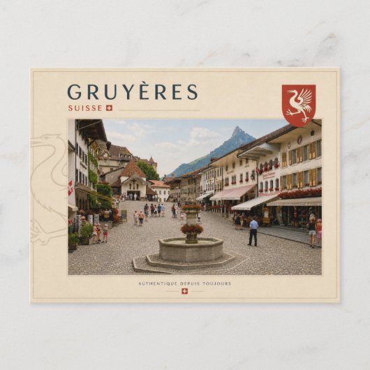 Carte Postale Gruyères - Suisse (Devant)