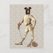 Carte Postale Gryhound Fencer en crème Full 2 (Devant)