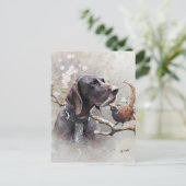 Carte Postale GSP Hunting Art – Precision, Passion, and Pheasant (Debout devant)