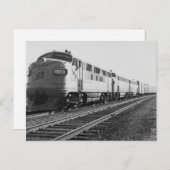 Carte Postale GTW Diesel Engine #9008 Train #92 Est (Devant / Derrière)