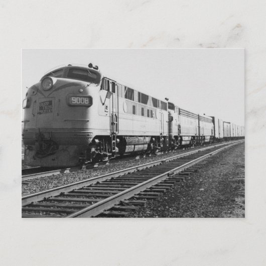 Carte Postale GTW Diesel Engine #9008 Train #92 Est (Devant)